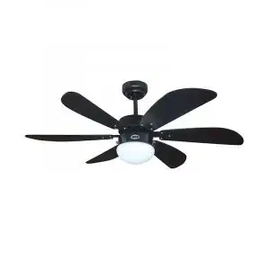 Abanico de Techo C/Lampara Negro RLV-54